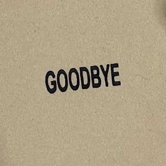 "Goodbye" Sweatshirt - Picture 1 of 2